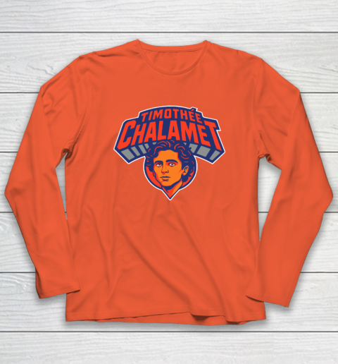 Timothee Chalamet New York Knicks Long Sleeve T-Shirt 3