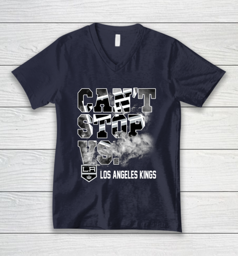 NHL Los Angeles Kings Hockey Can't Stop Vs V-Neck T-Shirt 2