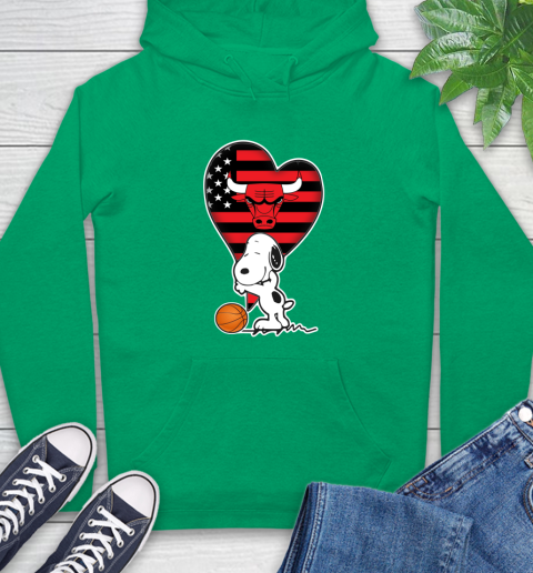 Chicago Bulls NBA Basketball The Peanuts Movie Adorable Snoopy Hoodie 8