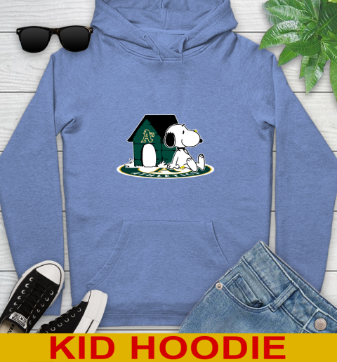 MLB Baseball Oakland Athletics Snoopy The Peanuts Movie Shirt Youth Hoodie 12