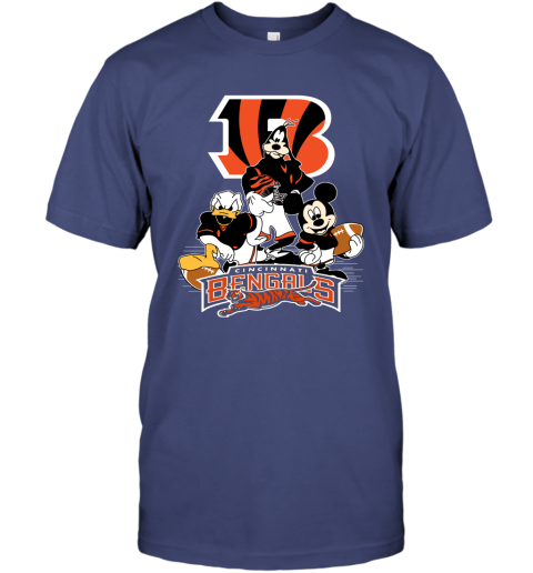 Cincinnati Bengals Slogan Who Dey Mickey Mouse NFL Shirts Cincinnati Bengals  Disney football Mickey Mouse NFL Slogan T Shirt – Teelion