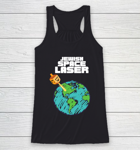 Jewish Space Laser Insane Funny Conspiracy Theory Racerback Tank