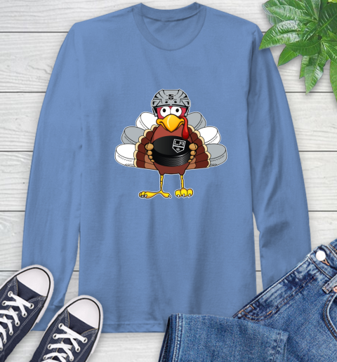 Los Angeles Kings Turkey Thanksgiving Day Long Sleeve T-Shirt 11