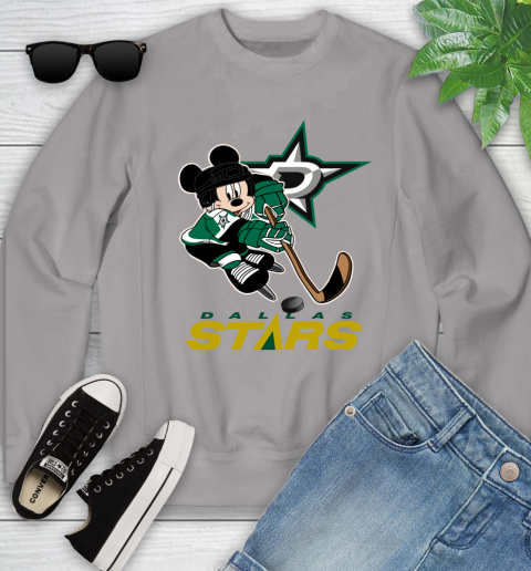 NHL Dallas Stars Mickey Mouse Disney Hockey T Shirt Youth Sweatshirt 4