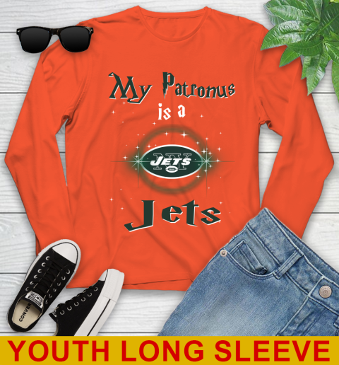 NFL Football Harry Potter My Patronus Is A New York Jets Youth Long Sleeve 3