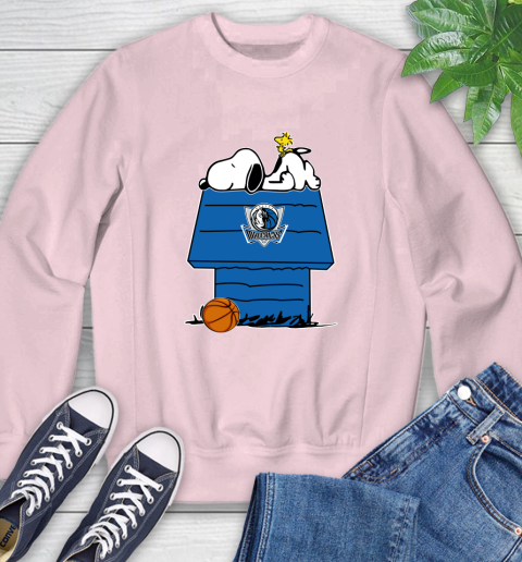 Dallas Mavericks NBA Basketball Snoopy Woodstock The Peanuts Movie Sweatshirt 9
