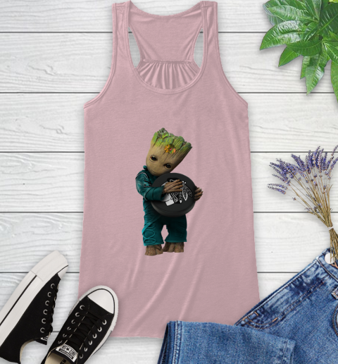 NHL Groot Guardians Of The Galaxy Hockey Sports Chicago Blackhawks Racerback Tank 11