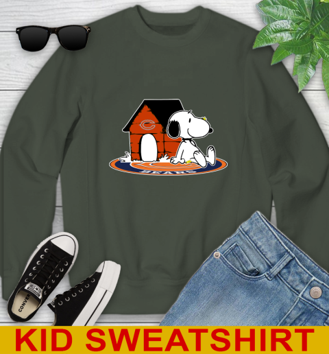 NFL Football Chicago Bears Snoopy The Peanuts Movie Shirt Youth Sweatshirt 9