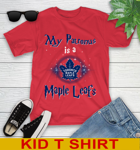 NHL Hockey Harry Potter My Patronus Is A Toronto Maple Leafs Youth T-Shirt 11