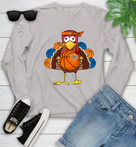 New York Knicks Turkey thanksgiving day Youth Long Sleeve 12