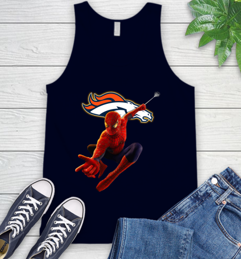 NFL Spider Man Avengers Endgame Football Denver Broncos Tank Top 3