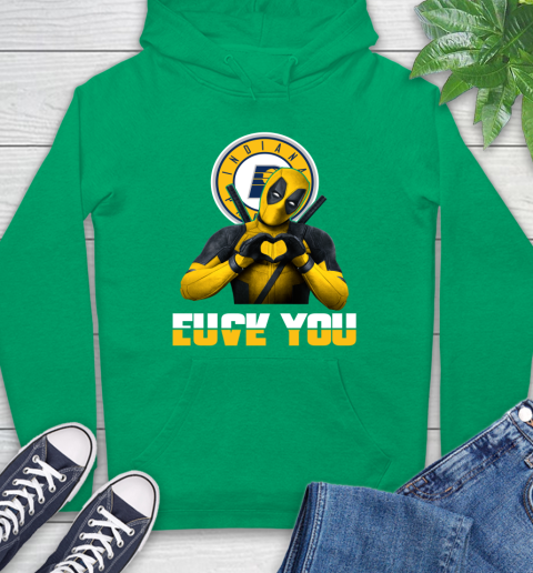 NBA Indiana Pacers Deadpool Love You Fuck You Basketball Sports Hoodie 8