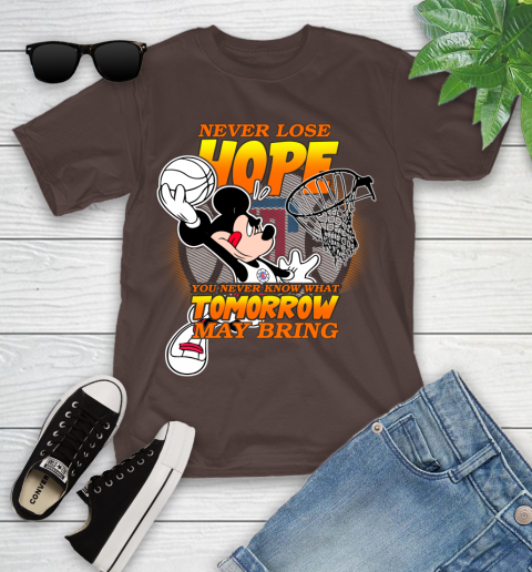 LA Clippers NBA Basketball Mickey Disney Never Lose Hope Youth T-Shirt 7