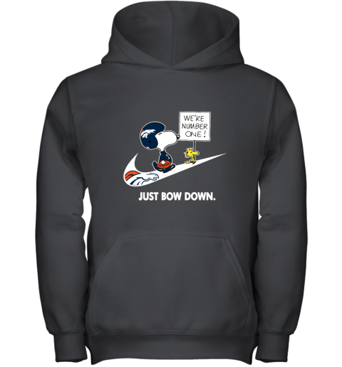 Denver Broncos Are Number One – Just Bow Down Snoopy Youth Hoodie
