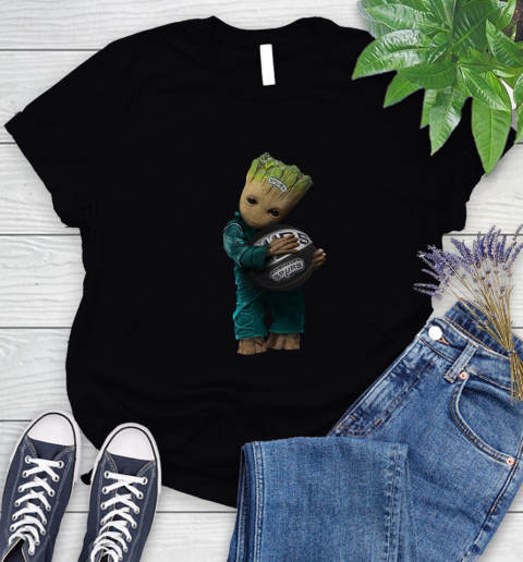 NBA Groot Guardians Of The Galaxy Basketball Sports San Antonio Spurs Women's T-Shirt 2