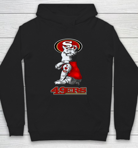 NFL Football My Cat Loves San Francisco 49ers Hoodie