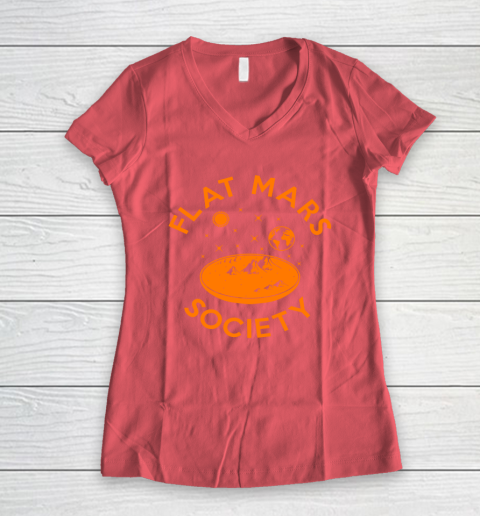 Flat Mars Society Shirt Women's V-Neck T-Shirt 4