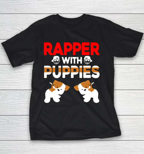 Rapper With Puppies Cute Dog Rap Youth T-Shirt
