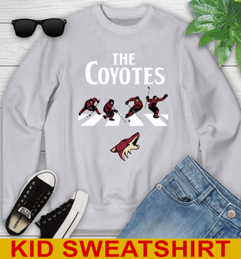 NHL Hockey Arizona Coyotes The Beatles Rock Band Shirt Youth Sweatshirt 3