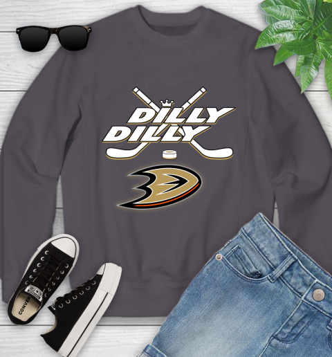 NHL Anaheim Ducks Dilly Dilly Hockey Sports Youth Sweatshirt 6