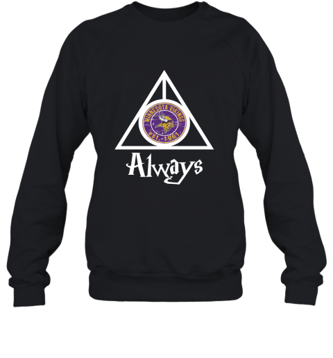 Always Love The Minnesota Vikings x Harry Potter Mashup Sweatshirt