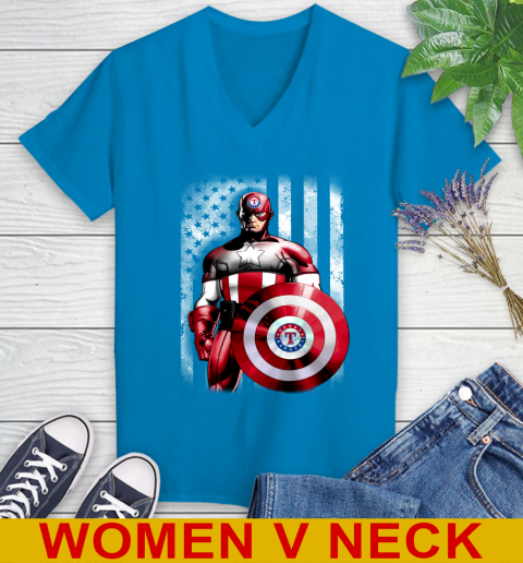Texas Rangers MLB Baseball Captain America Marvel Avengers