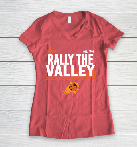 Rally The Valley Phoenixes Suns Women's V-Neck T-Shirt 4