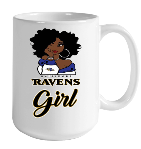 Baltimore Ravens Girl NFL Color Changing Mug 15oz 2