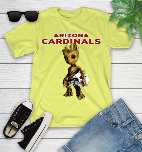Arizona Cardinals NFL Football Groot Marvel Guardians Of The Galaxy Youth T-Shirt 8