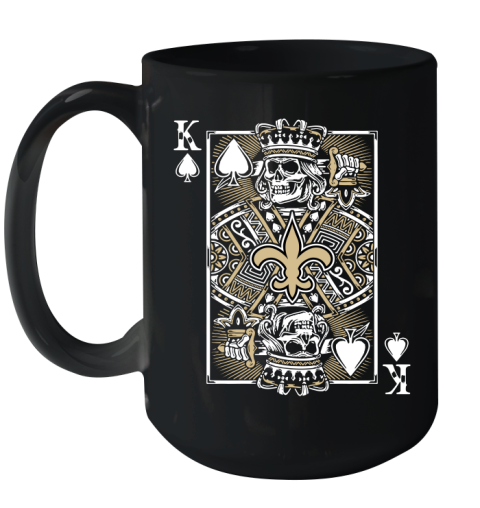 New Orleans Saints NFL Football The King Of Spades Death Cards Shirt Ceramic Mug 15oz