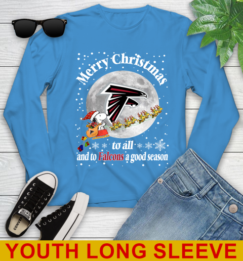 Atlanta Falcons Merry Christmas To All And ToF alcons A Good Season NFL Football Sports Youth Long Sleeve 8