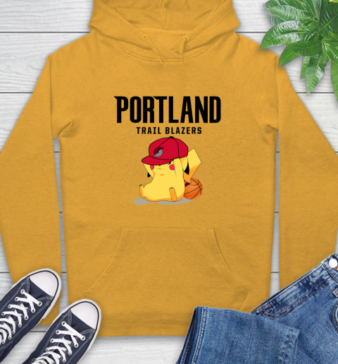 NBA Pikachu Basketball Sports Portland Trail Blazers Hoodie 3
