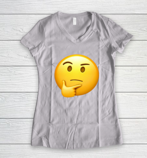 Dolphins Emoji Funny Women's V-Neck T-Shirt