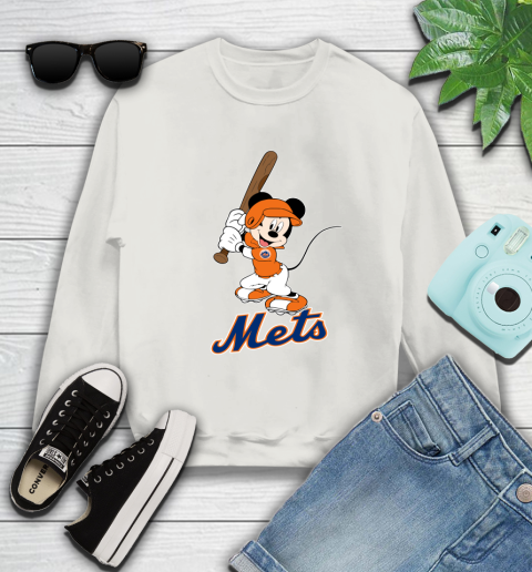 MLB Baseball New York Mets Cheerful Mickey Mouse Shirt Sweatshirt 12