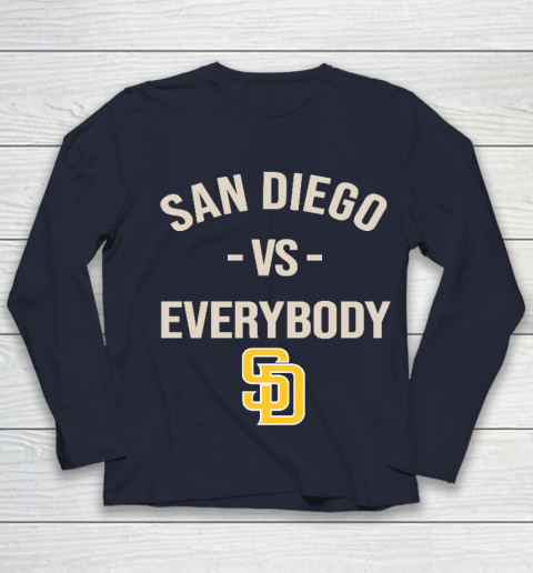 San Diego Padres Vs Everybody Youth Long Sleeve 2