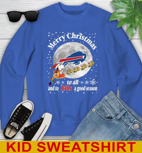 Buffalo Bills Merry Christmas To All And To Bills A Good Season NFL Football Sports Youth Sweatshirt 6