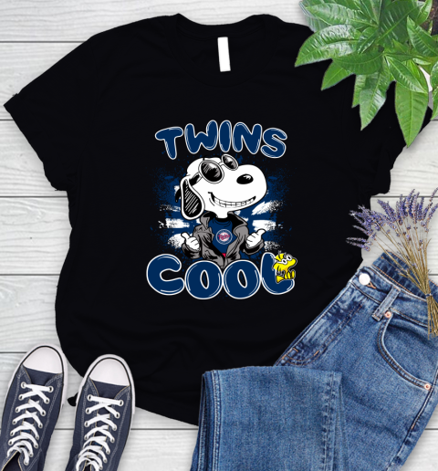 MLB Baseball Minnesota Twins Cool Snoopy Shirt Women's T-Shirt