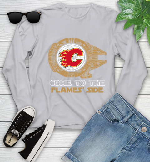 NHL Come To The Calgary Flames Wars Hockey Sports Youth Long Sleeve 5