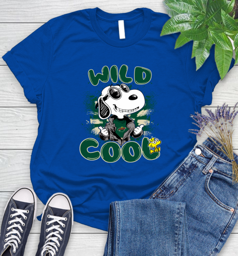 NHL Hockey Minnesota Wild Cool Snoopy Shirt Women's T-Shirt 10