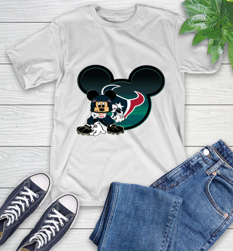 NFL Houston Texans Mickey Mouse Disney Football T Shirt T-Shirt