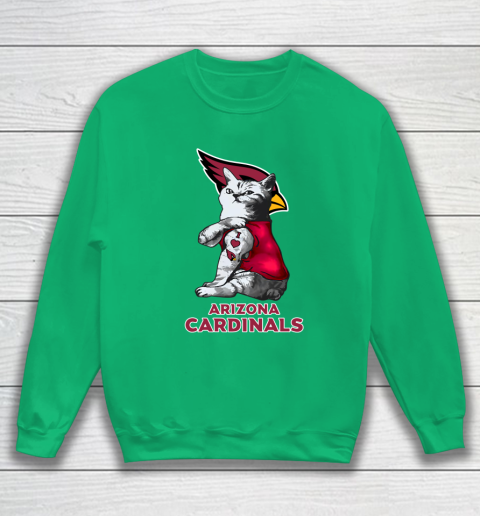 NFL Football My Cat Loves Arizona Cardinals Sweatshirt 5