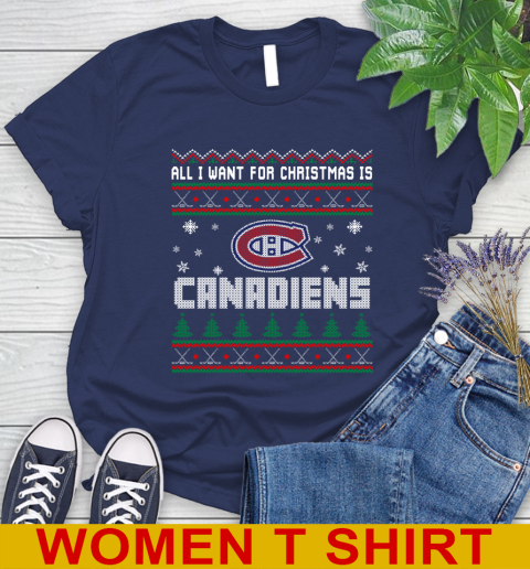 Montreal Canadiens NHL Hockey All I Want For Christmas Is My Team Sports 96