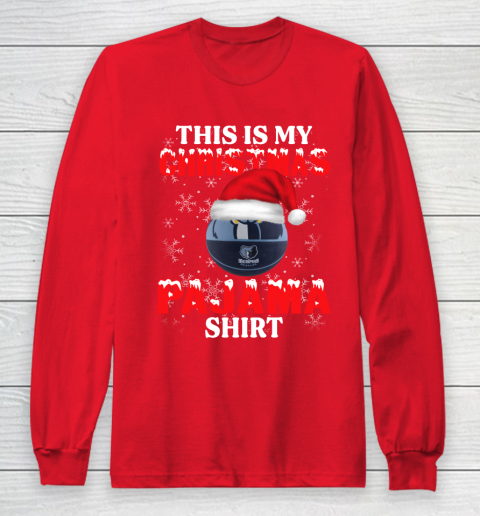 Memphis Grizzlies This Is My Christmas Pajama Shirt NBA Long Sleeve T-Shirt 7