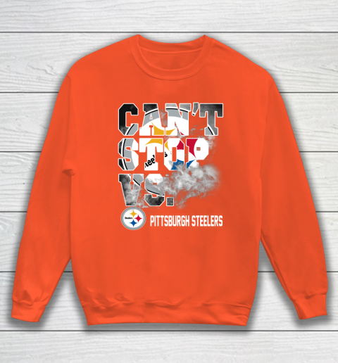 NFL Pittsburgh Steelers Can't Stop Vs Sweatshirt 3