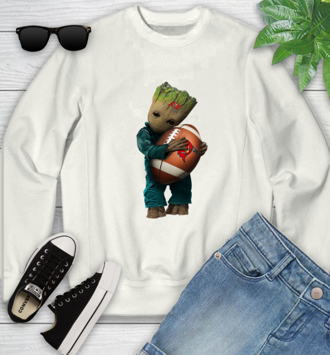 NFL Groot Guardians Of The Galaxy Football Sports Tampa Bay Buccaneers Youth Sweatshirt