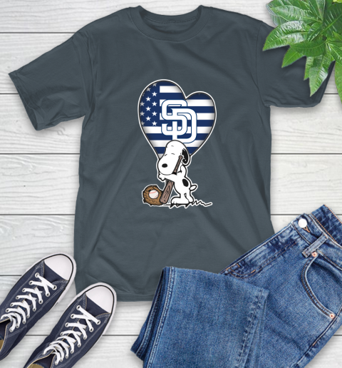 San Diego Padres MLB Baseball The Peanuts Movie Adorable Snoopy T-Shirt 9