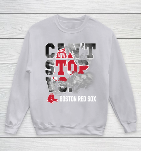 MLB Boston Red Sox Baseball Can't Stop Vs Boston Red Sox Youth Sweatshirt 3