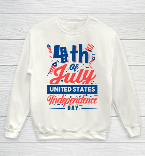 United States Independence Day 4th Of July Youth Sweatshirt