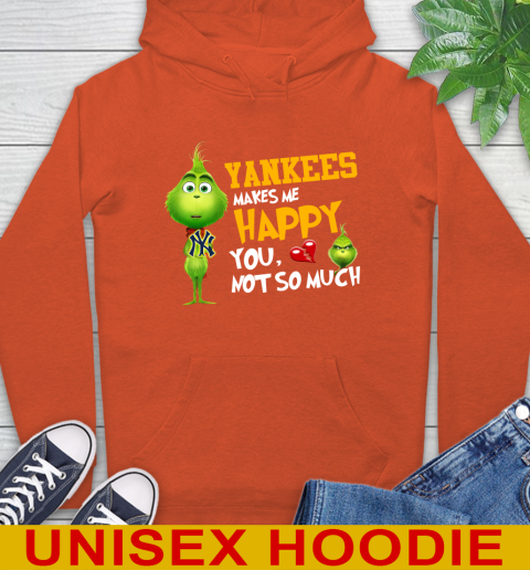 MLB New York Yankees Makes Me Happy You Not So Much Grinch Baseball Sports Hoodie 5 MLB New York Yankees Makes Me Happy You Not So Much Grinch Baseball Sports Hoodie - Image 5