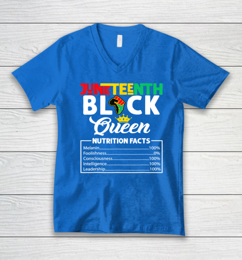 Juneteenth Tshirt Women Juneteenth Shirts African American V-Neck T-Shirt 4